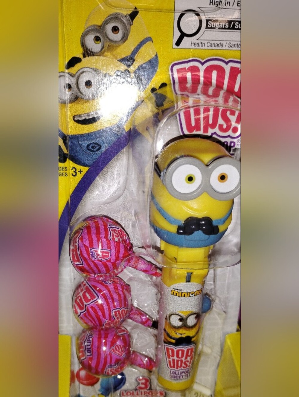 Despicable Me Minions Lollipop Holder with l Lollipops